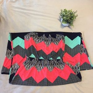 Long chevron dress